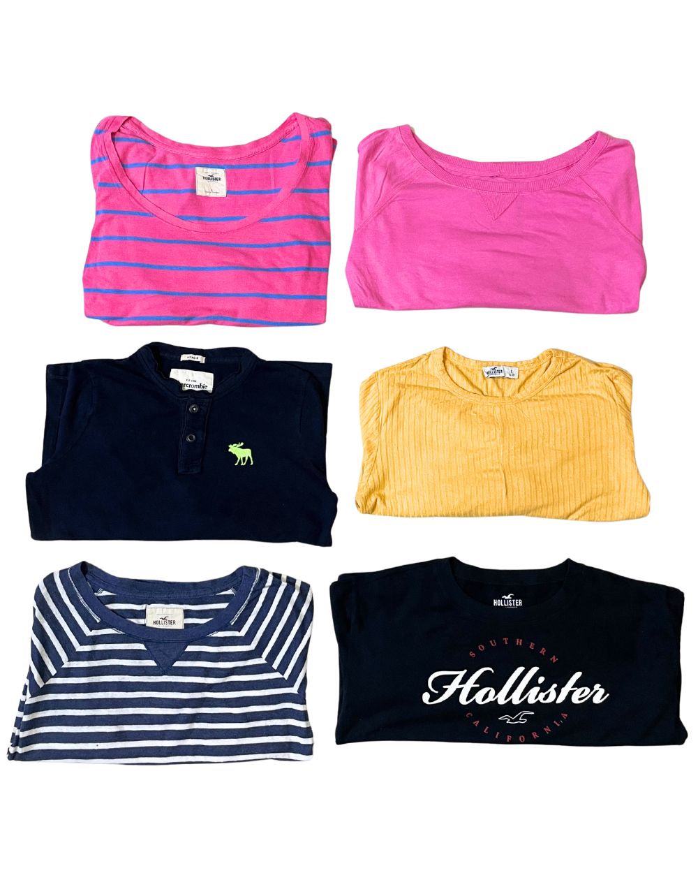 Abercrombie & Hollister – Mixed Brand Vintage Top T-Shirt for Women | 14 Pieces | XS–L | Grade A/B