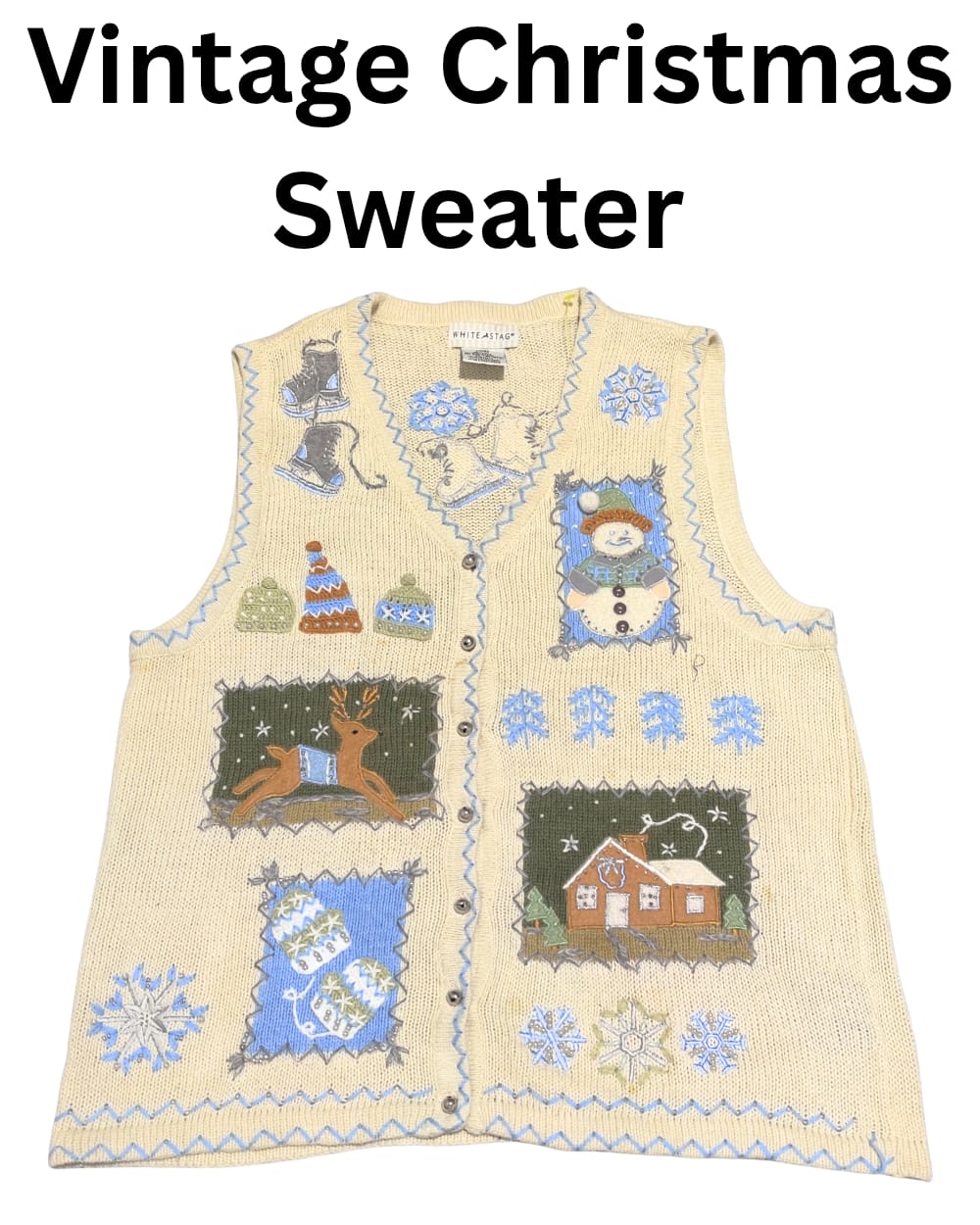 Vintage Christmas Sweater | 10, Pcs | Size S to L | UniSex