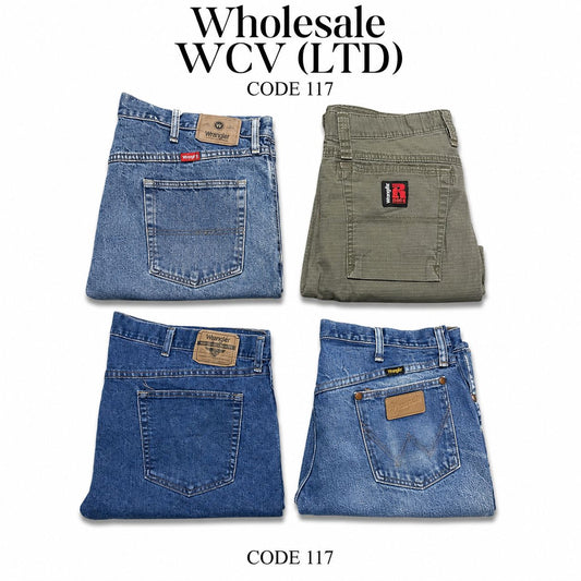 Wrangler Vintage Jeans Mix | 11 Pcs | Sizes 28-48 | Men's | A/B Grade