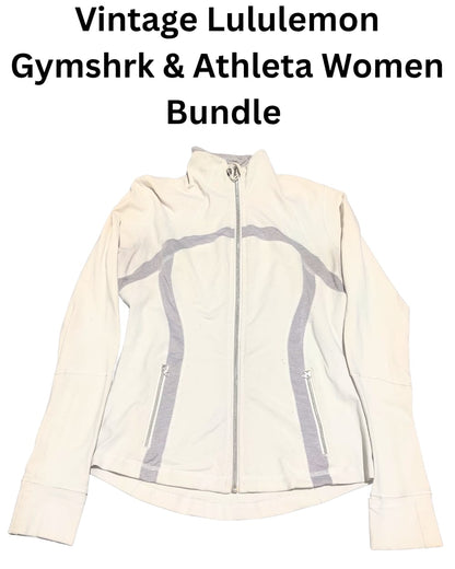 Vintage Lululemon Gymshrk & Athleta Women Bundle | 8, Pcs | Size S to L | Women