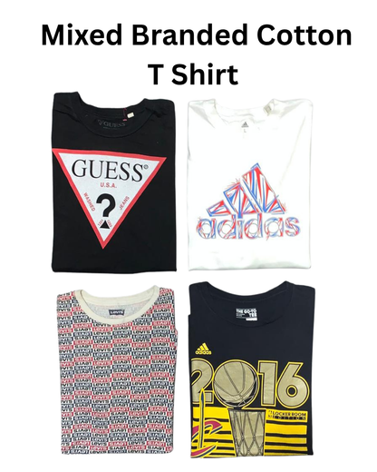 Mixed Branded Cotton Modern T Shirt | 50, Pcs | Size S to XL | Menswear