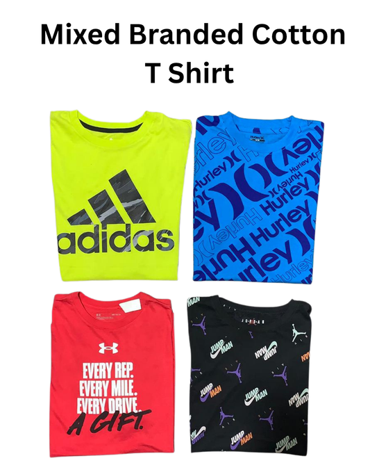 Mixed Branded Cotton Vintage T Shirt  | 50, Pcs | Size S to L | Menswear