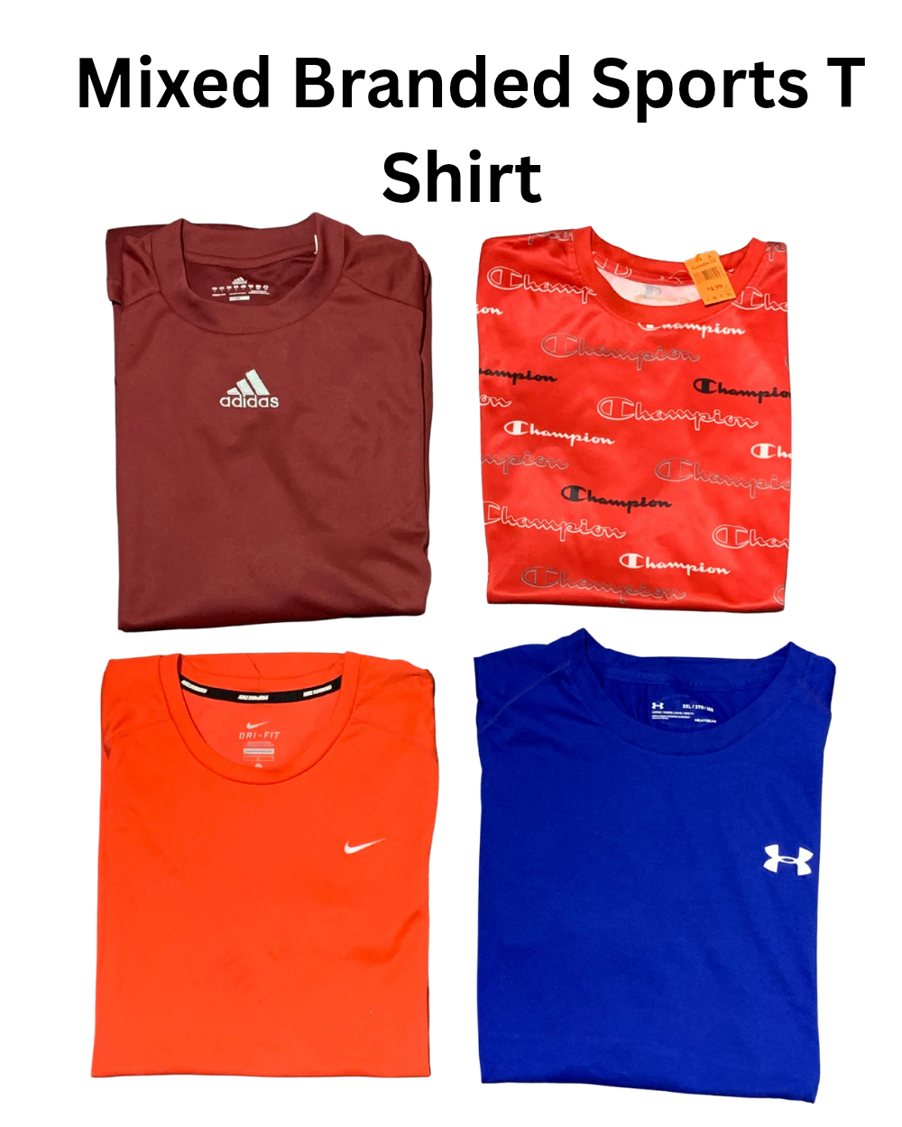 Mixed Branded Sport Vintage T Shirt | 20, Pcs | Size S to XL | Unisex