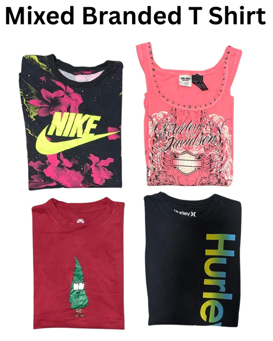 Mixed Braded Cotton Vintage T Shirt | 20, Pcs | Size S to L | Unisex