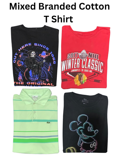 Mixed Braded Cotton Vintage T Shirt | 20, Pcs | Size S to XXL | Men
