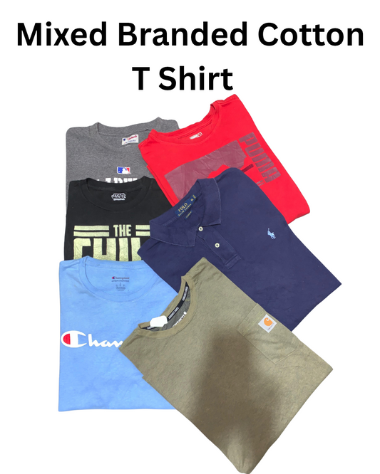 Mixed Branded Cotton Vintage T Shirt | 20, Pcs | Size S to XL | Men