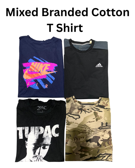 Mixed Branded Cotton Vintage T Shirt | 20, Pcs | Size S to XXL | Men