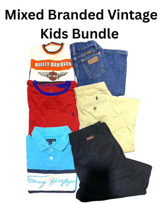 Mixed Branded Vintage Kids Bundle | 30, Pcs | Size 1 to 12 Years | Girls & Boys