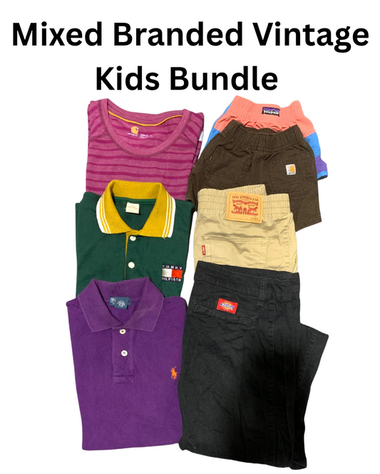 Mixed Branded Vintage Kids Bundle | 30, Pcs | Size 1 to 12 Years | Girls & Boys