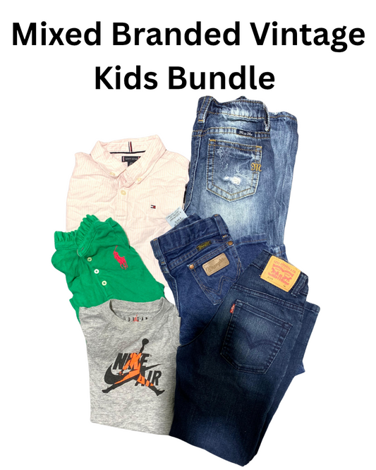 Mixed Branded Vintage Kids Bundle | 30, Pcs | Size 1 to 12 Years | Girls & Boys