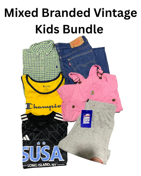 Mixed Branded Vintage Kids Bundle | 30, Pcs | Size 1 to 12 Years | Girls & Boys