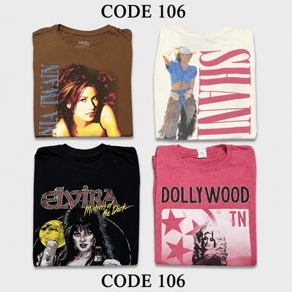 Y2K Unbranded Girls T-Shirts Mix | 6 Pcs | Sizes S-L | A/B Grade