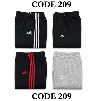 Vintage Adidas Fleece Trousers Mix | 10 Pcs | Men's | Sizes 28-30 | B/C Grade