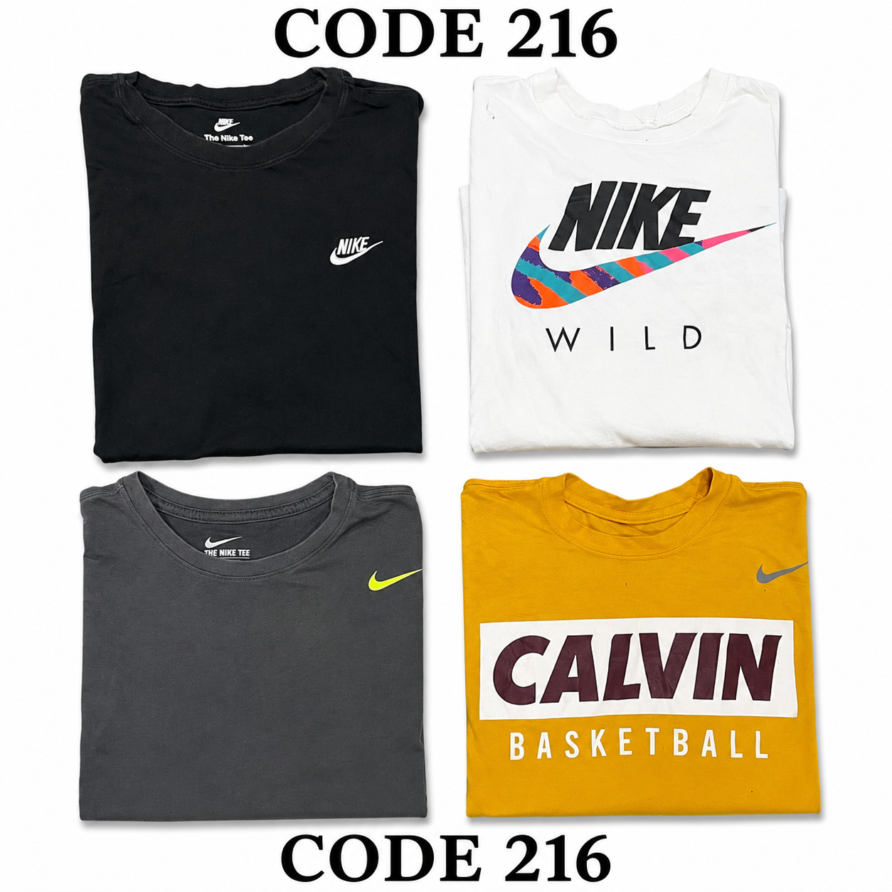 Vintage Nike Cotton T-Shirts Mix | 25 Pcs | Men's | Sizes S-XXL | A/B/C Grade