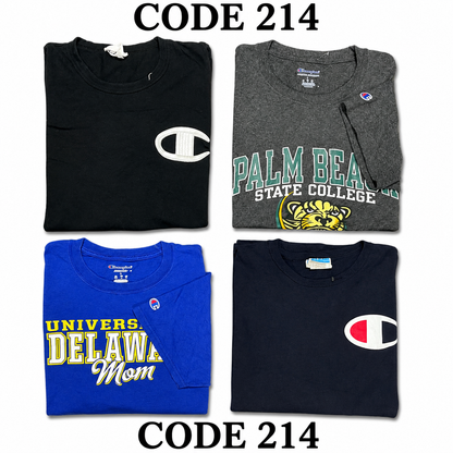 Vintage Champion Cotton T-Shirts Mix | 25 Pcs | Men's | Sizes S-XXL | A/B Grade