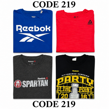 Vintage Reebok Cotton T-Shirts Mix | 10 Pcs | Men's | Sizes XS-XXL | A/B/C Grade