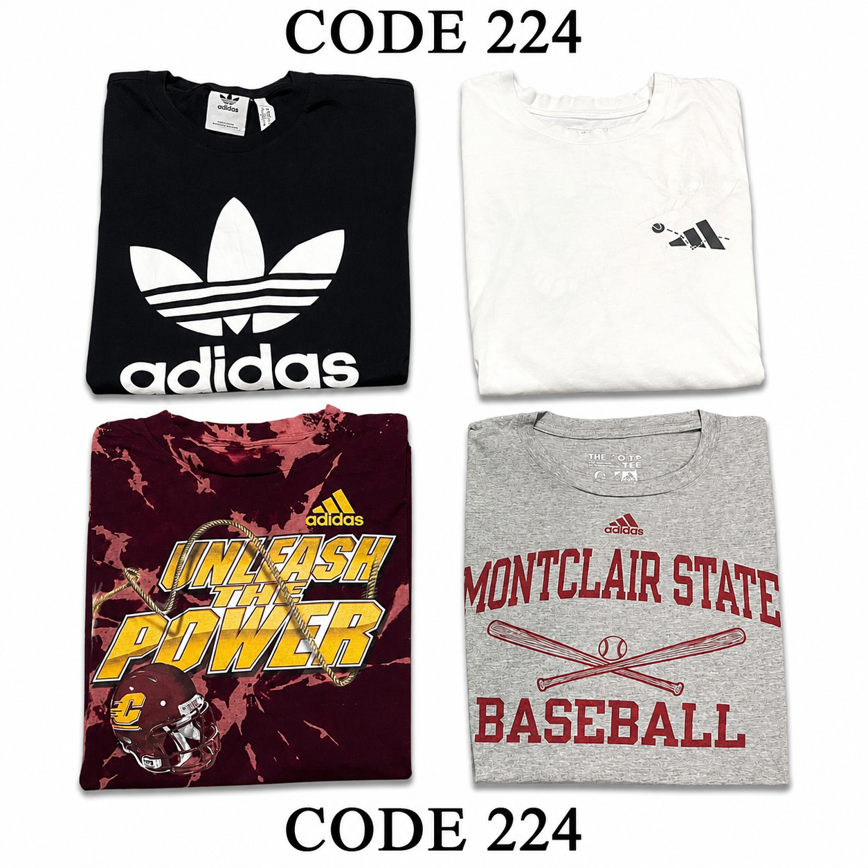 Vintage Adidas Cotton T-Shirts Mix | 18 Pcs | Men's | Sizes S-XXL | A/B Grade