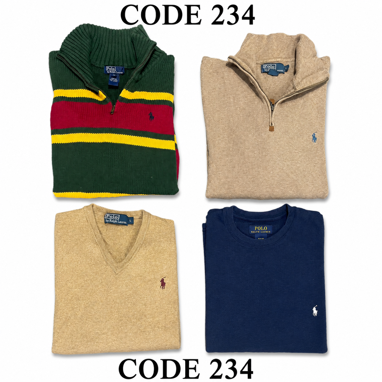Vintage Polo Ralph Lauren Sweaters Mix | 21 Pcs | Men's | Sizes S-3XL | A/B Grade
