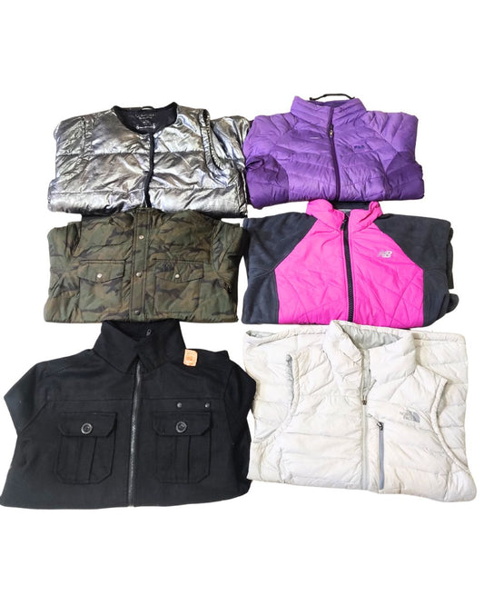 The North Face, Calvin Klein & Fila – 10-Piece Mixed Brand Vintage Unisex Jackets| Grade A/B (80% A, 20% B) | Sizes S–XL