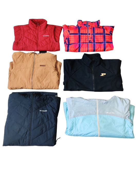 Columbia – Branded Vintage Puffer Jacket for Unisex | 9 Pieces | XS–XXL Grade A/B