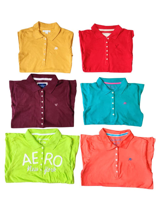 American Eagle & Aeropostale – Mixed Brand Vintage Top T-Shirt for Women | 8 Pieces | S–XL | Grade A/B