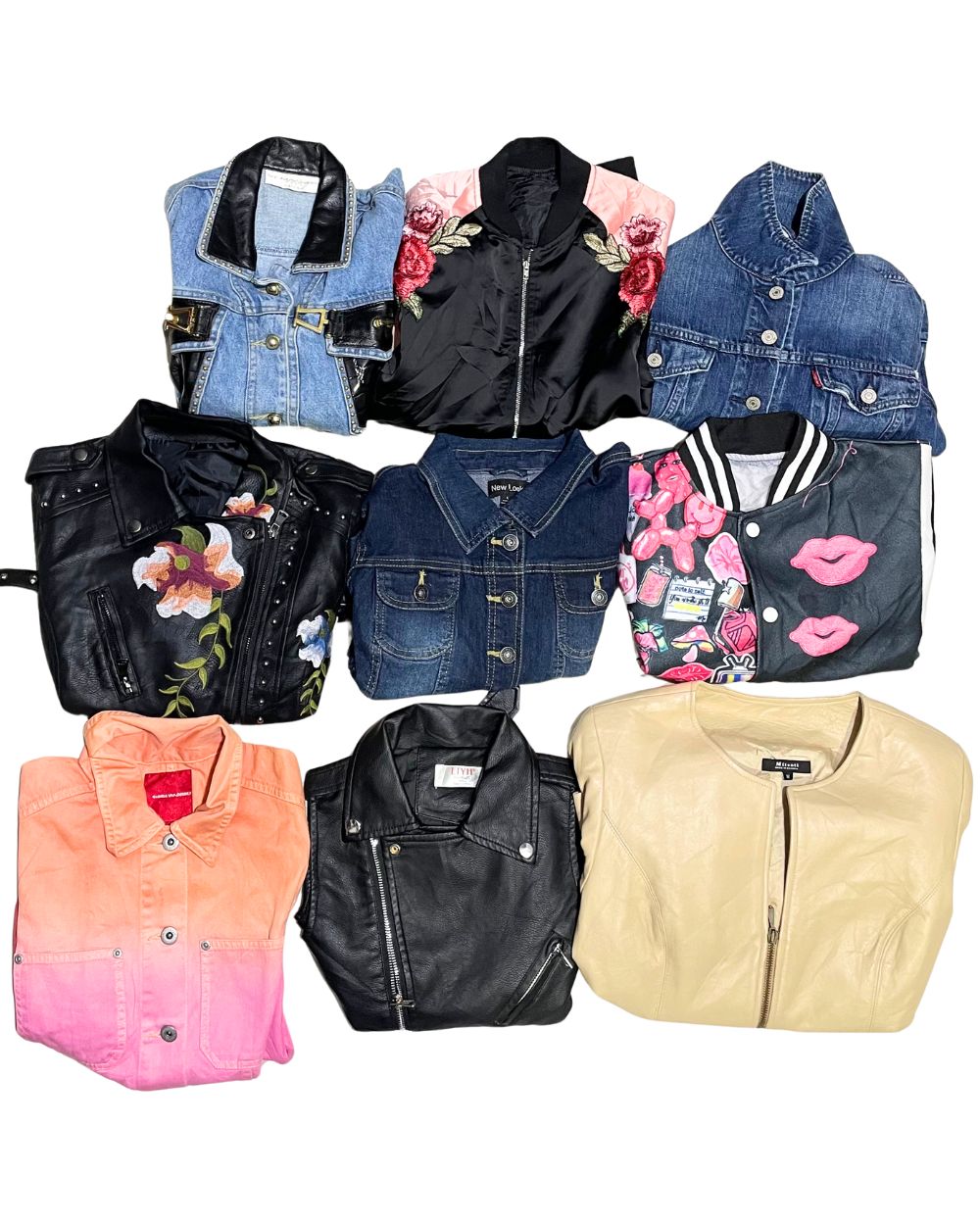 9 Mixed Brand Y2K & Modern Women’s Jackets – Wholesale Bundle | Grade A/B (80/20) | Sizes S–XL | £108 | Video Included