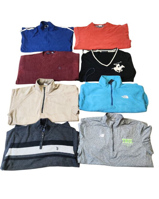 Polo U.S. Assn, Calvin Klein, Izod, Columbia & More – 20 Mixed Brand Vintage Unisex Hoodies & Sweatshirt | Sizes S–4XL