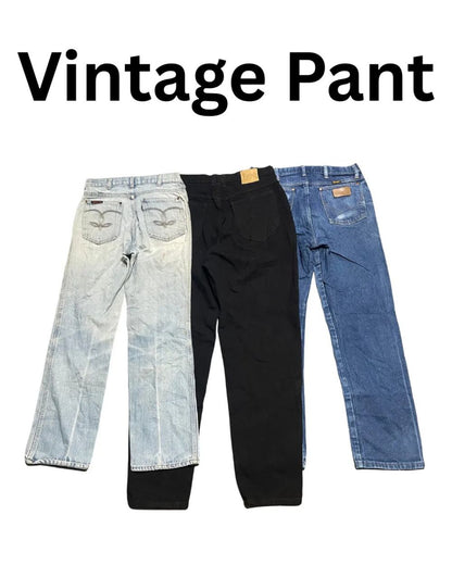 Vintage Lee & Wrangler Jeans for Men | 15 Pieces |