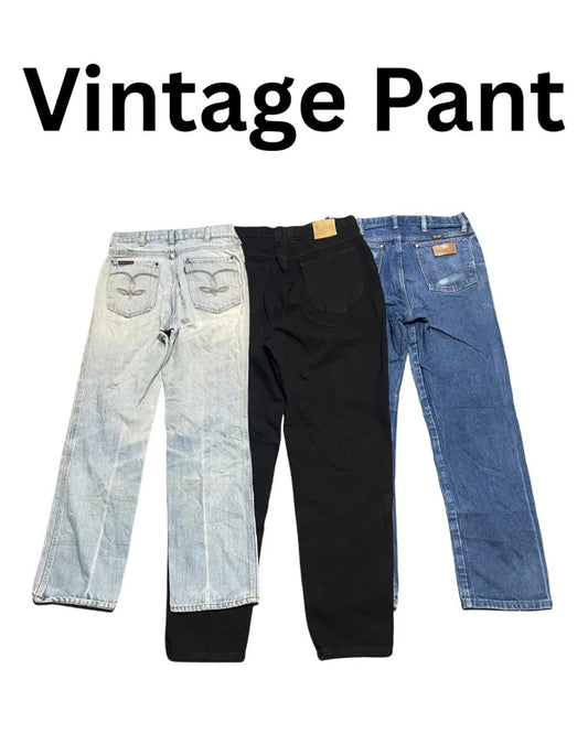 Vintage Lee & Wrangler Jeans for Men | 15 Pieces |