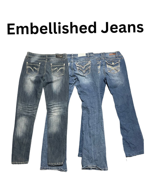 Embellished Jeans for Women | 5 Pieces | Sizes 28–36 |
