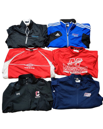 Handpicked Adidas, Nike & Mixed Brand Zippers & Sweatshirts – 10 Piece Wholesale Bundle | Grade A/B | Sizes S–XL | Video Included