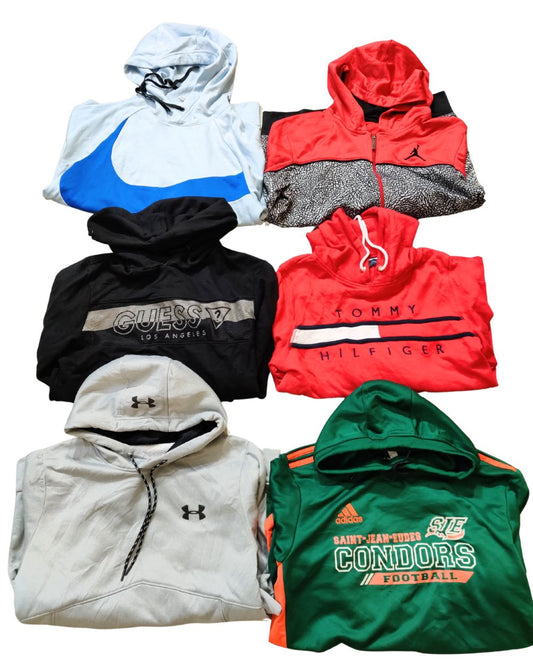 Mixed Brand Modern Unisex Hoodies – 15 Pieces Branded Wholesale Bundle | Grade A/B (80/20) | Sizes S–XL | Video Included
