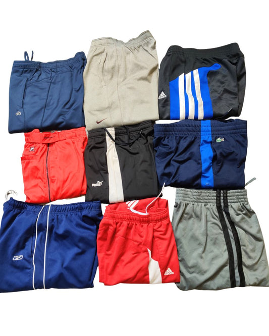 11 Mixed Brand Men’s Vintage Track Pants – Wholesale Bundle | Grade A/B (80/20) | Sizes S–XL | £77 | Video Included