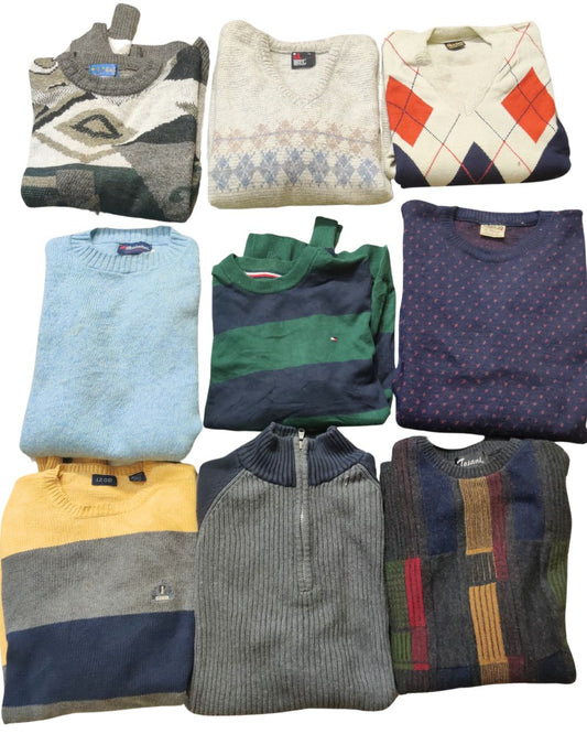 19 Mixed Brand Unisex Vintage Sweaters – Wholesale Bundle | Grade A/B/C (75/15/10) | Sizes S–XL | £133 | Video Included