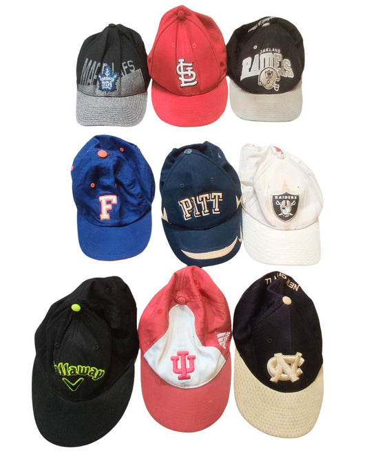 18 NFL & Mixed Brand Vintage Caps – Wholesale Bundle | Grade A/B (80/20) | Adjustable Sizes | £200 | Video Included