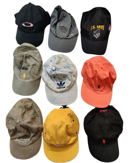 9 Polo Ralph Lauren + 11 Mixed Brand Vintage Caps – 20-Piece Unisex Bundle | Grade A/B/C (75/15/10) | £200 | Video Included