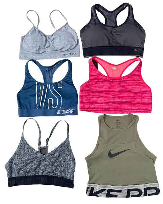 Nike, Adidas, Harley & Puma – Mixed Brand Sport Bras | 20 Pieces | XS–XL | Grade A/B