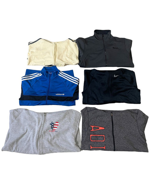Calvin Klein, Reebok, Champion & Puma – Mixed Brand Vintage Sport Zipper Jackets Unisex | 20 Pieces | XS–XL | £120 | Grade A/B