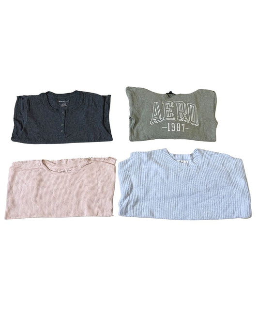 American Eagle, Aeropostale & Hollister – Mixed Brand Y2K Sweaters for Women | 10 Pieces | XS–L| Grade A/B