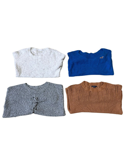 American Eagle & Hollister – Mixed Brand Y2K Sweaters for Women | 10 Pieces | S–L  | Grade A/B