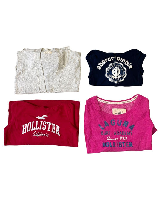 American Eagle & Hollister – Mixed Brand Y2K Sweaters for Women | 10 Pieces | XS–XL | Grade A/B