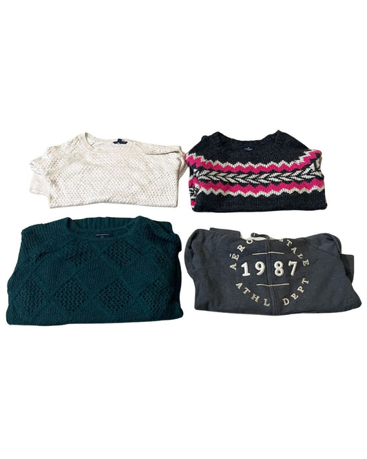 American Eagle & Hollister – Mixed Brand Y2K Sweater for Women | 10 Pieces | XS–XL | Grade A/B