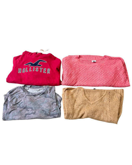 American Eagle & Calvin Klein – Mixed Brand Y2K Sweater for Women | 10 Pieces | S–L  | Grade A/B