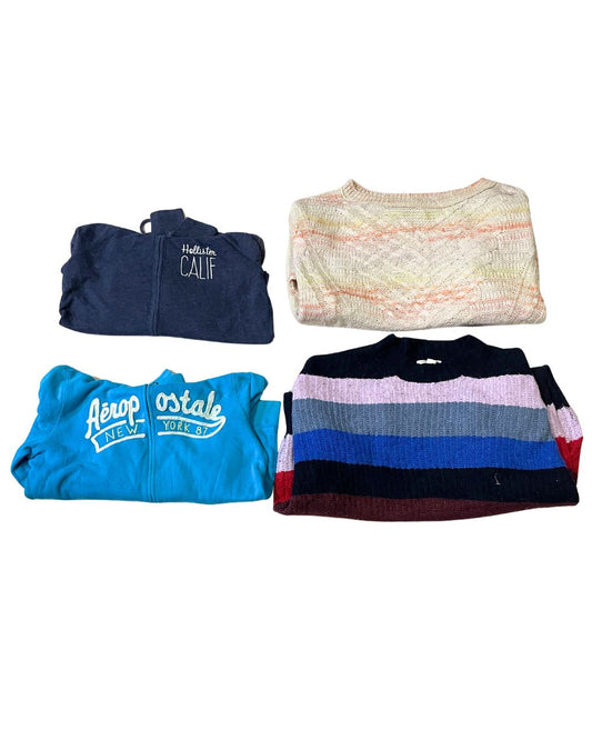 Aeropostale & Hollister – Mixed Brand Y2K Sweater for Women | 10 Pieces | XS–XL | Grade A/B