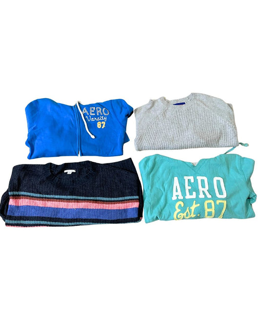 American Eagle & Hollister – Mixed Brand Y2K Sweater for Women | 10 Pieces | S–XXL | Grade A/B