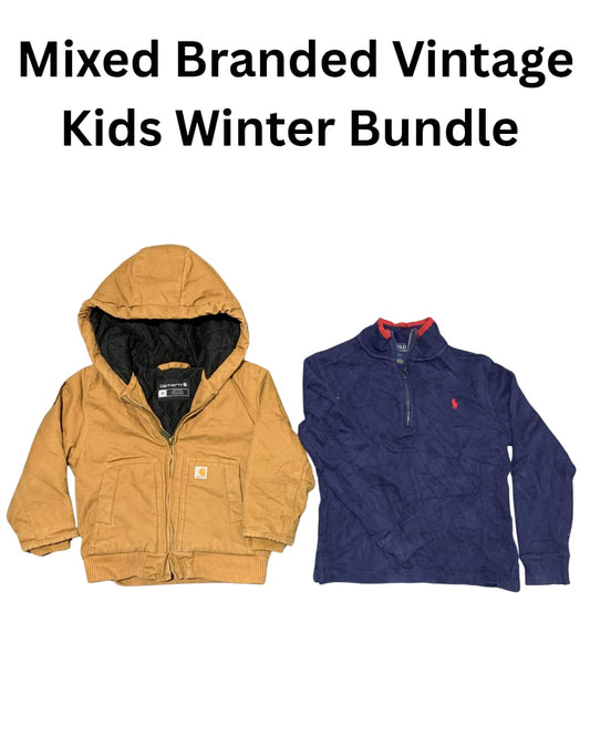 Mixed Branded Vintage Kids Winter Bundle  | 40, Pcs | Size 1 to 12 Years | Girls & Boys