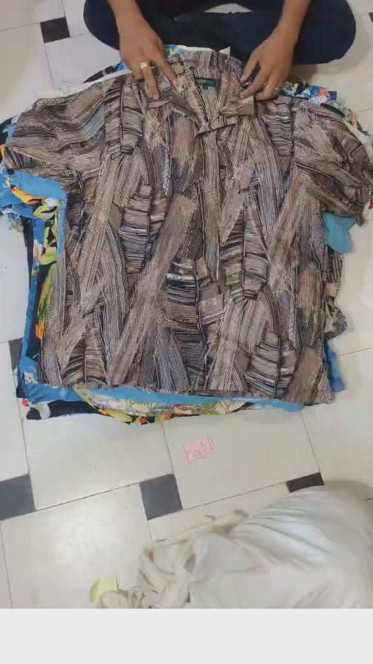 71 Mixed Men’s Hawaii-Style Shirts – Vintage Wholesale Bundle | Grade A/B/C (75/15/10) Sizes S–XL Video Preview