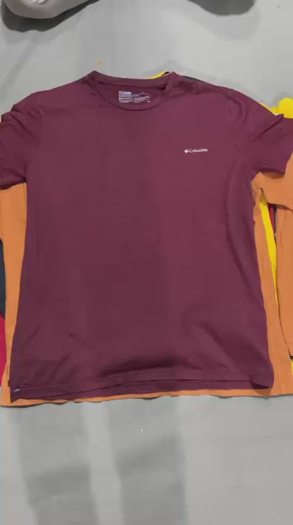 Vintage Columbia Cotton T-Shirts Mix | 6 Pcs | Men's | Sizes M-L | A/B Grade
