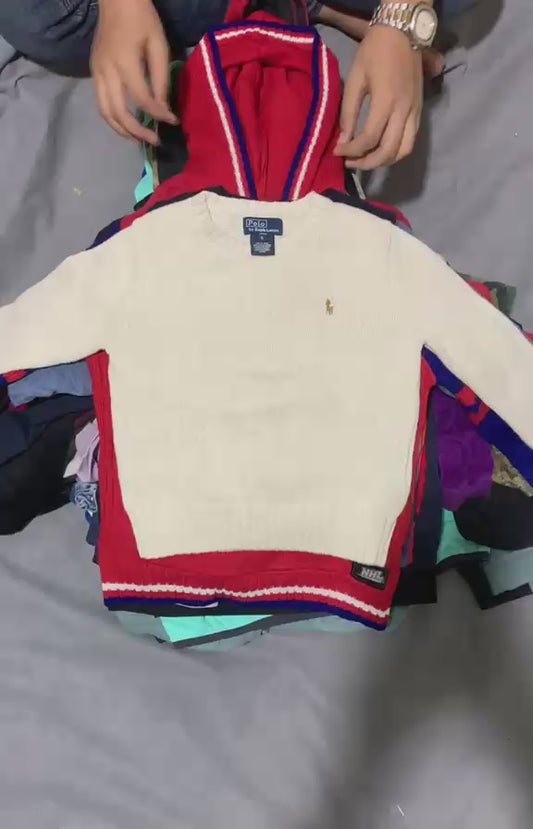 Mixed Branded Vintage Kids Winter Bundle  | 32, Pcs | Size 1 to 12 Years | Girls & Boys