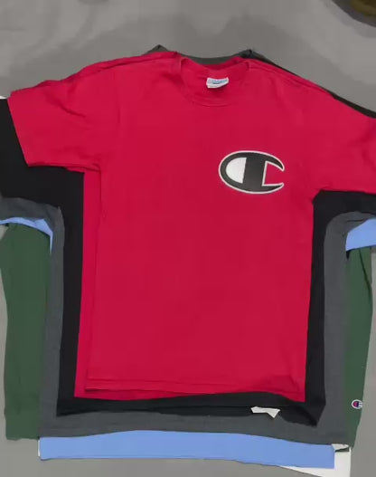 Vintage Champion Cotton T-Shirts Mix | 20 Pcs | Men's | Sizes S-XL | A/B Grade
